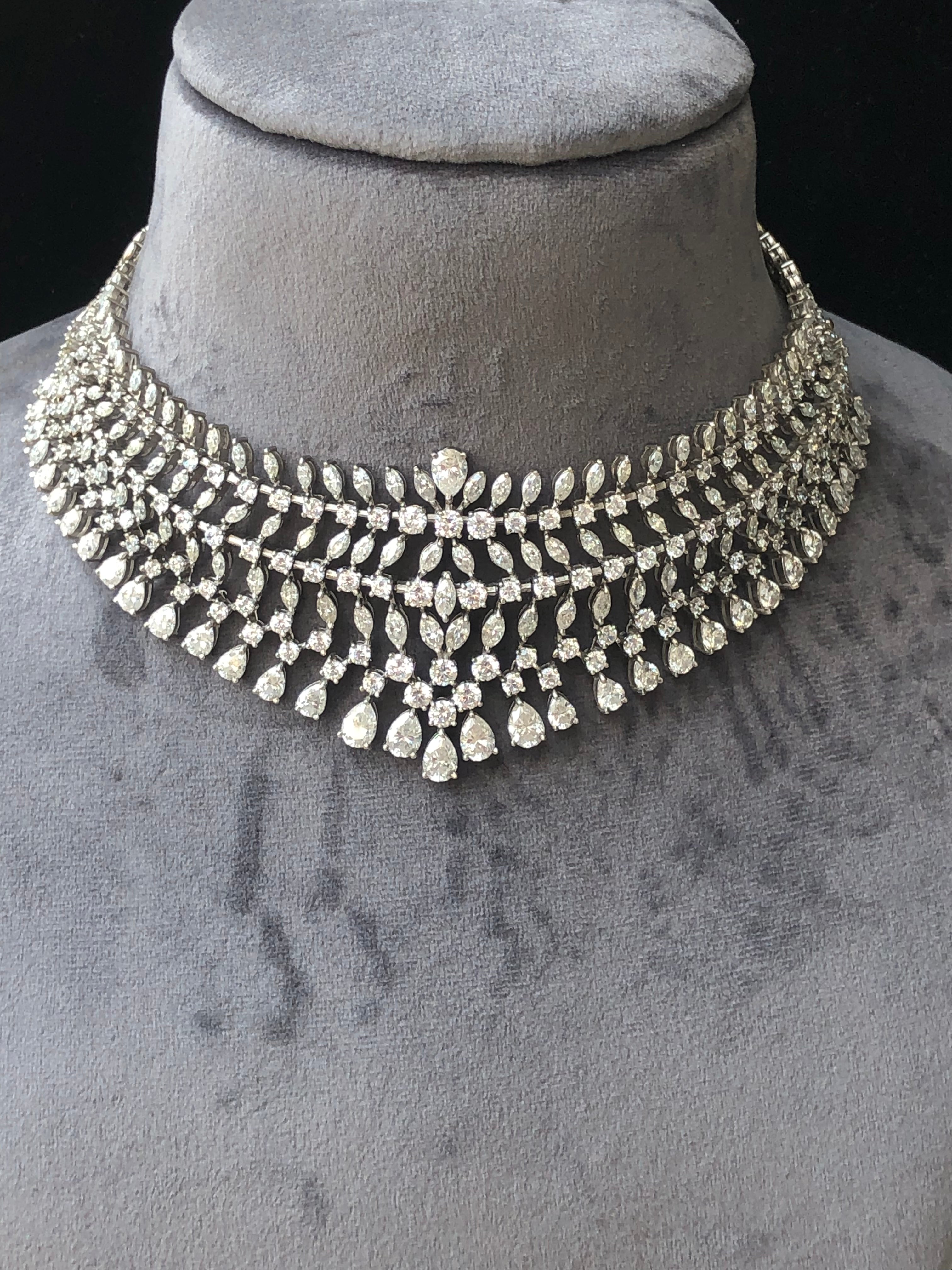 925 Silver Miaz CZ Choker Necklace