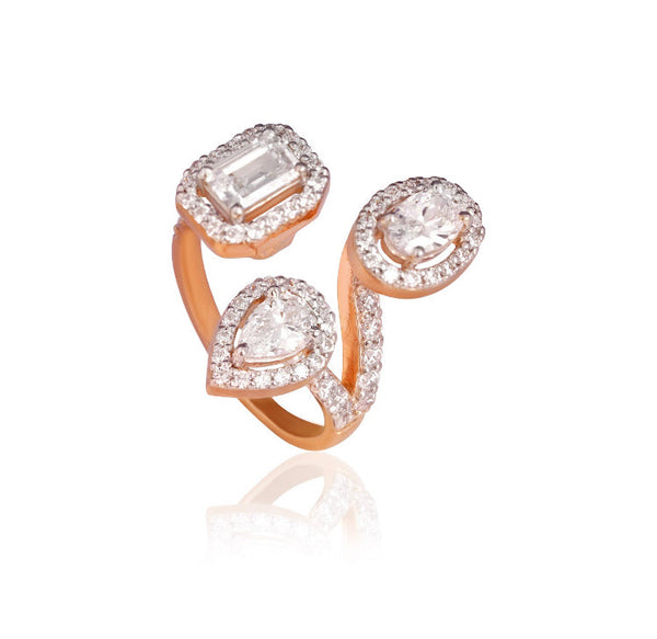 925 Silver Nicole CZ Ring