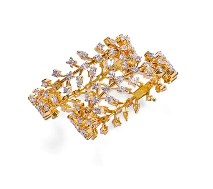 925 Silver Kasumvi Swarovski Bangle Set - Amrrutam Jewellery