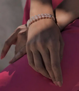 925 Silver Rose Gold Pear Bracelet - Amrrutam Jewellery