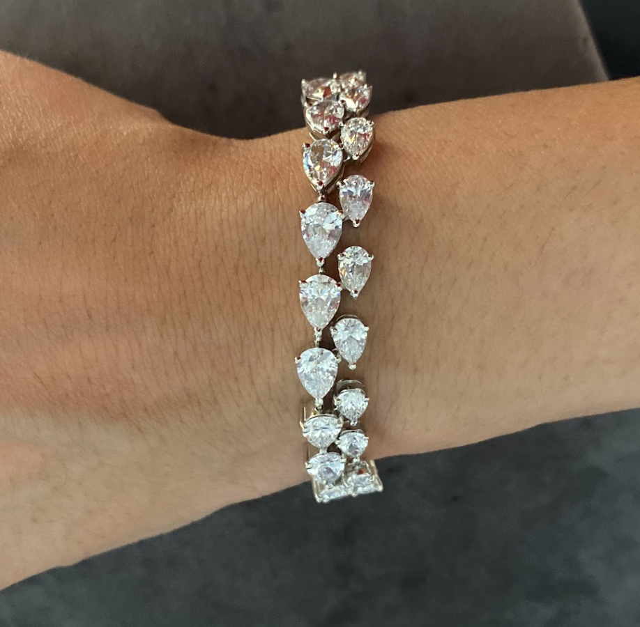 925 Silver Swarovski Princess Bracelet