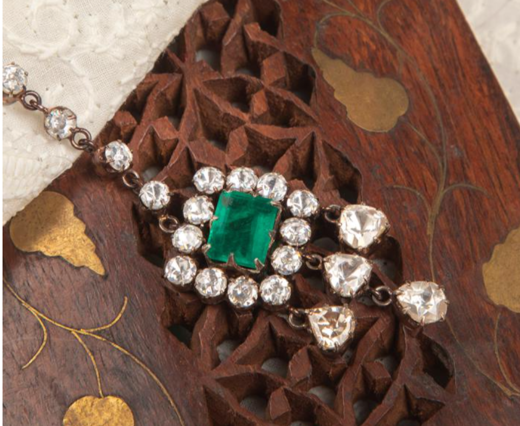 925 Silver Emerald CZ Statement Maangtika